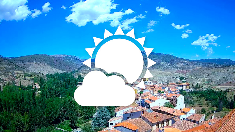 Condiciones meteorológicas actuales en Arcos de las Salinas, Provincia de Teruel, Aragón, España, Spain.